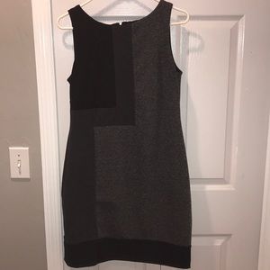 black and gray White House Black Market Dress